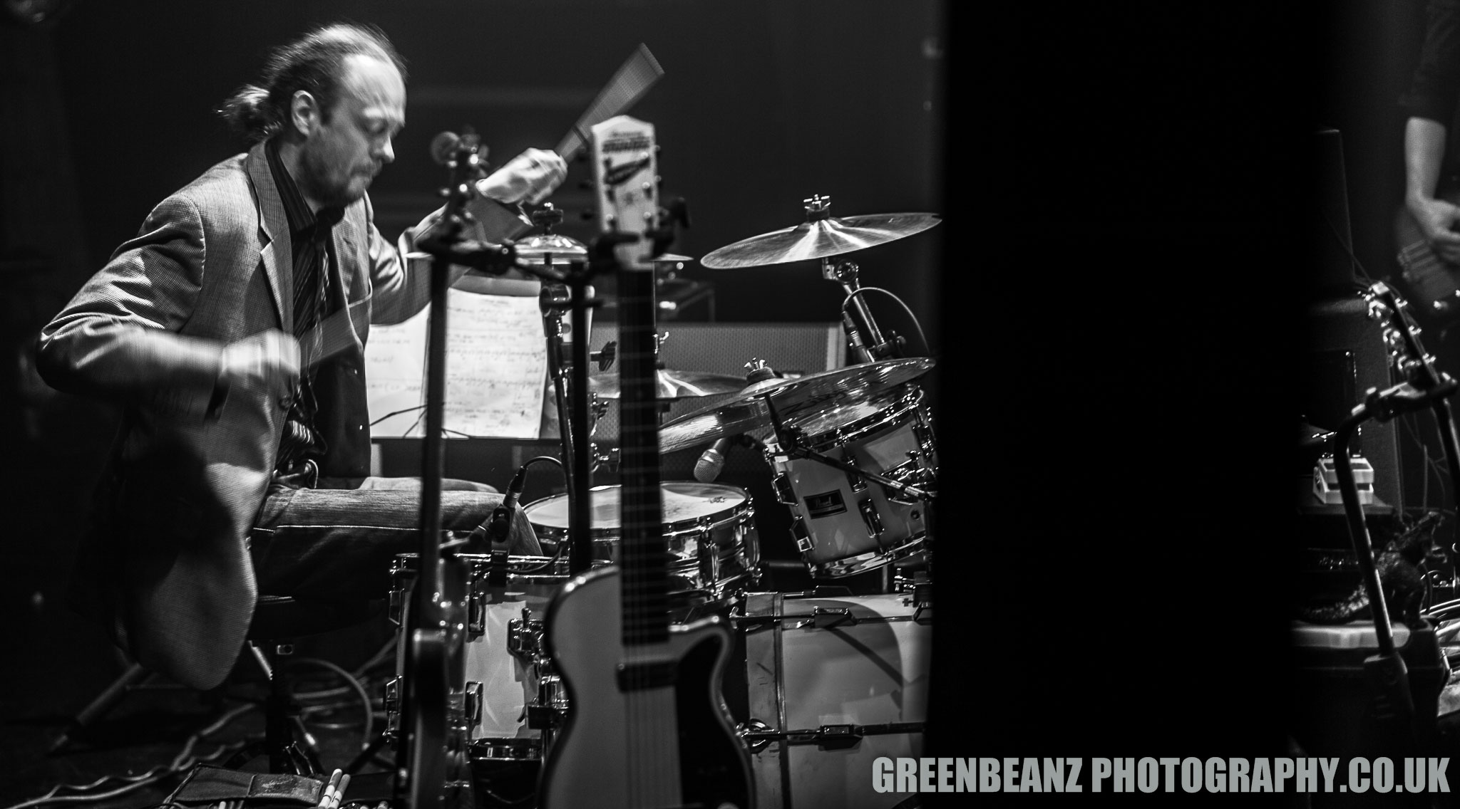 Sebastian Boleslawski on drums for Vince Lee at Plymouth Athenaeum 2018